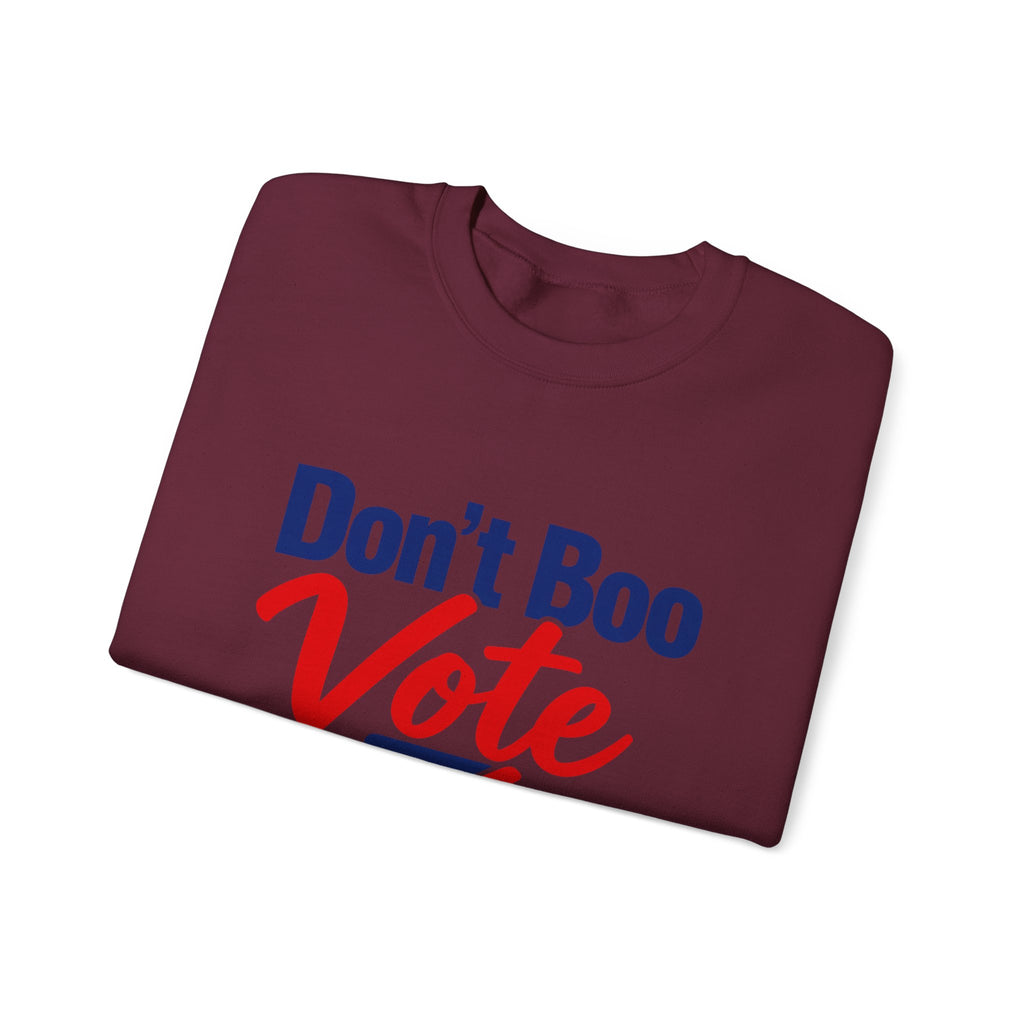 Don’t Boo Vote Patriotic Election Day Crewneck Sweatshirt