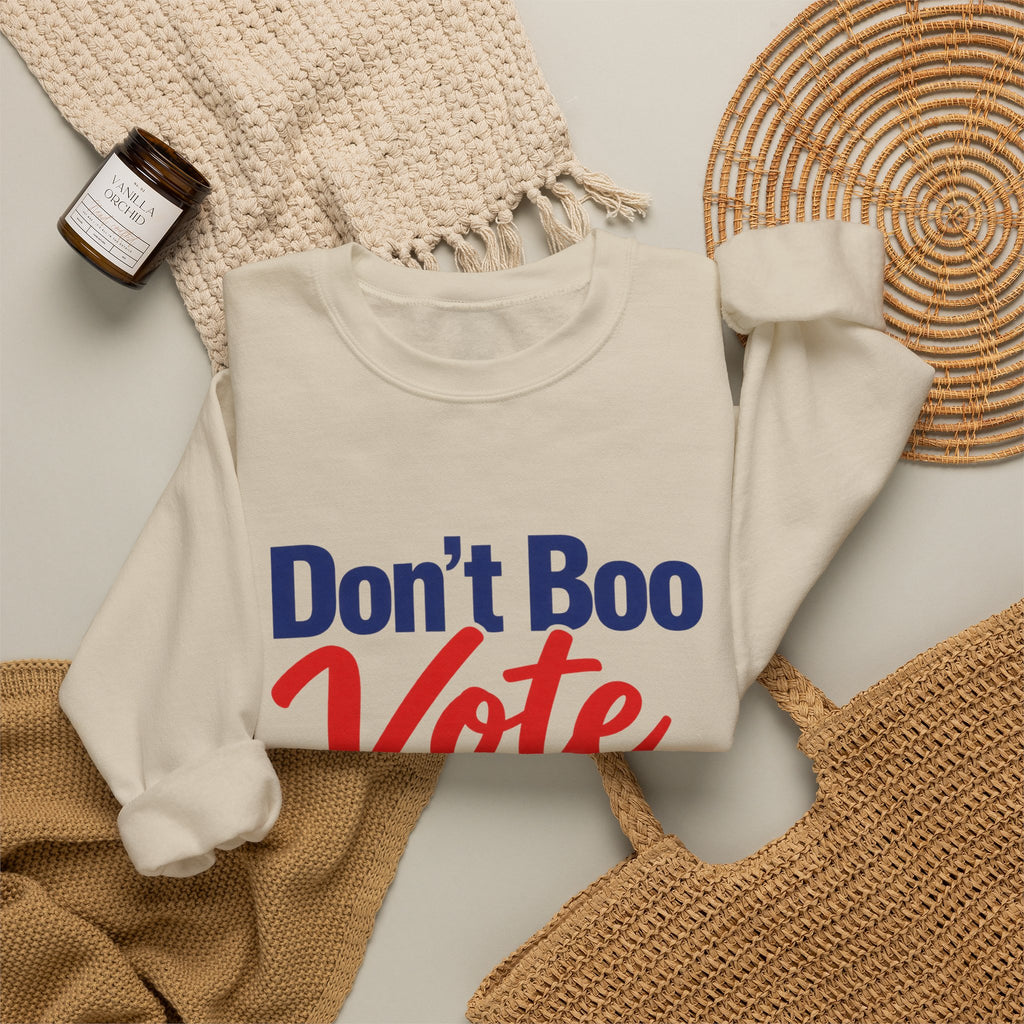 Don’t Boo Vote Patriotic Election Day Crewneck Sweatshirt