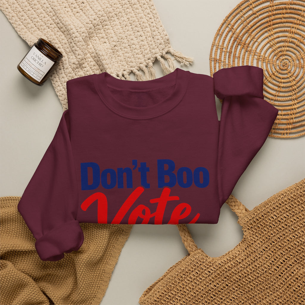Don’t Boo Vote Patriotic Election Day Crewneck Sweatshirt