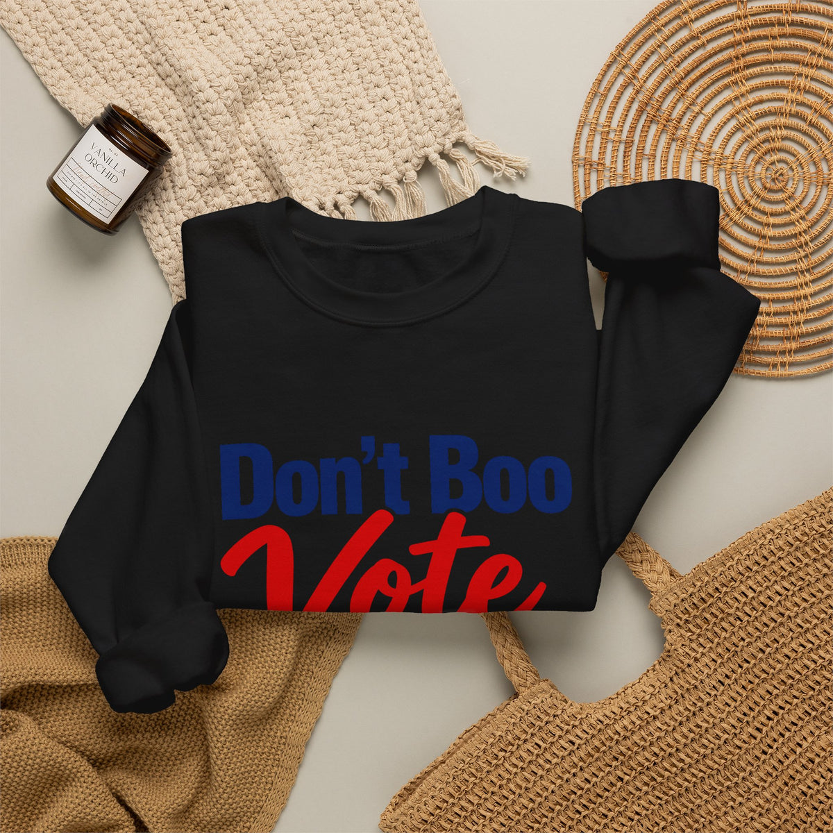 Don’t Boo Vote Patriotic Election Day Crewneck Sweatshirt
