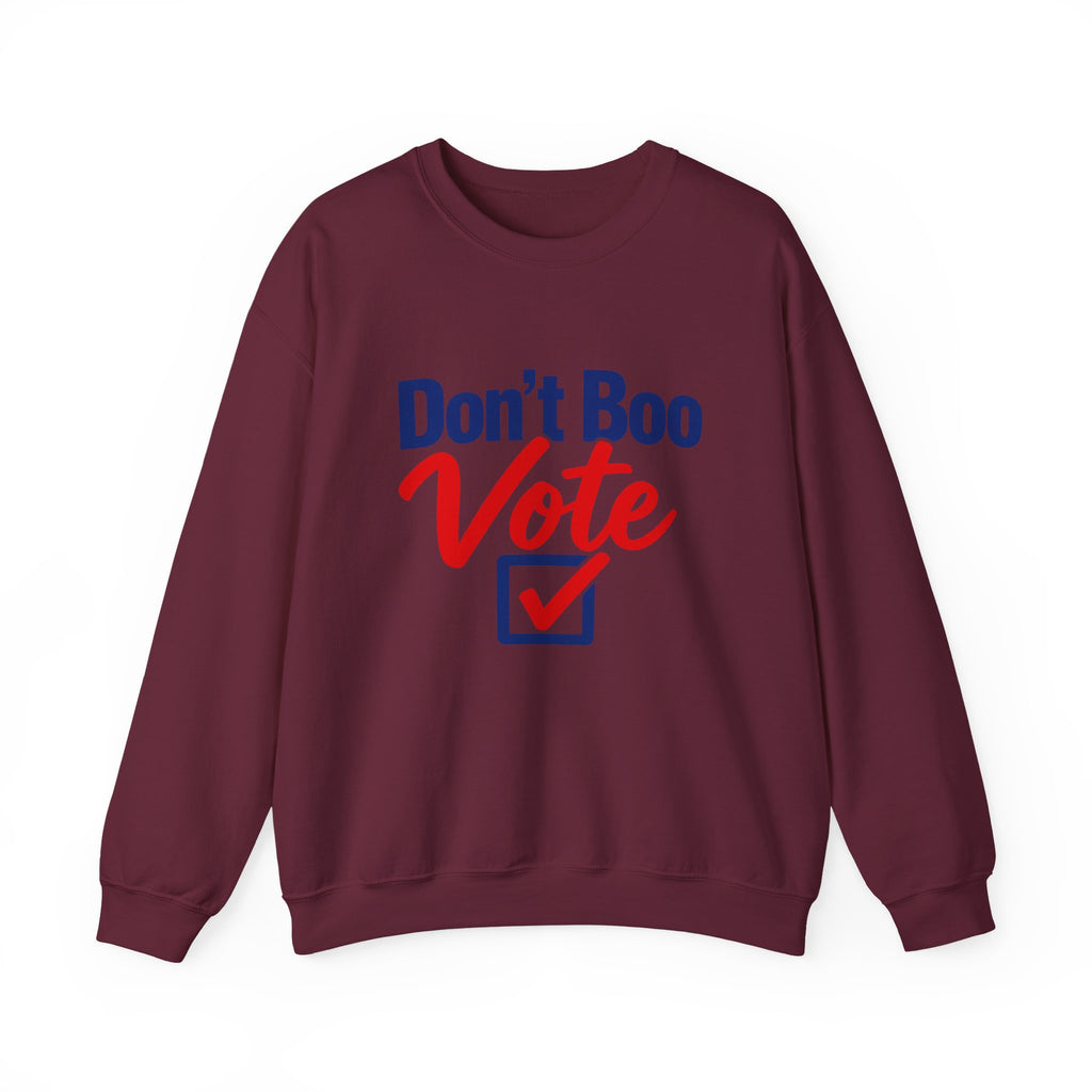 Don’t Boo Vote Patriotic Election Day Crewneck Sweatshirt