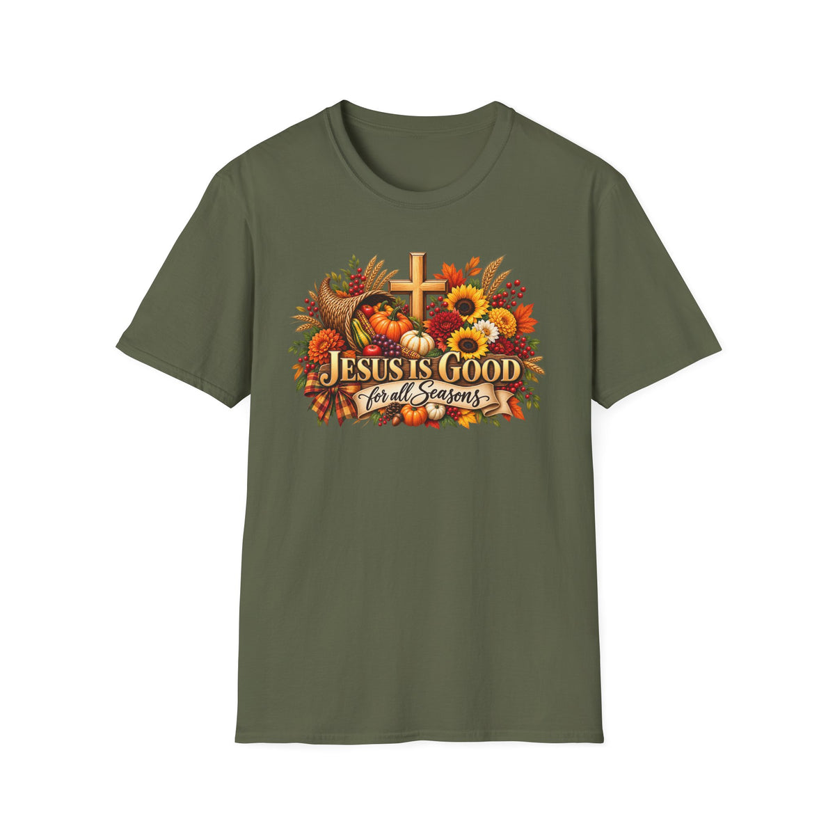 Thanksgiving - Jesus Is Good for all Seasons T-Shirt —