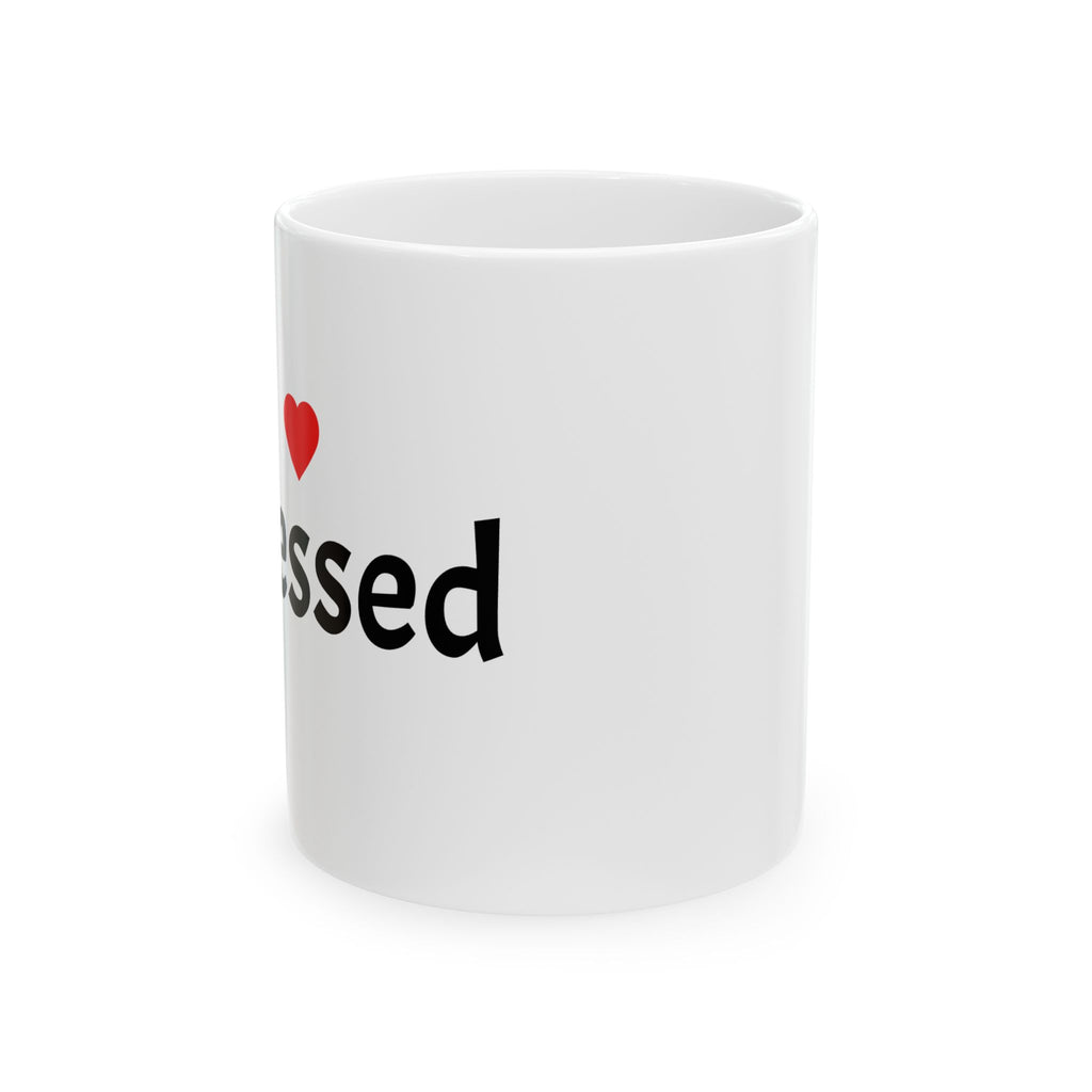 Blessed Heart Ceramic Mug — Inspirational Christian Coffee Cup (11oz & 15oz)