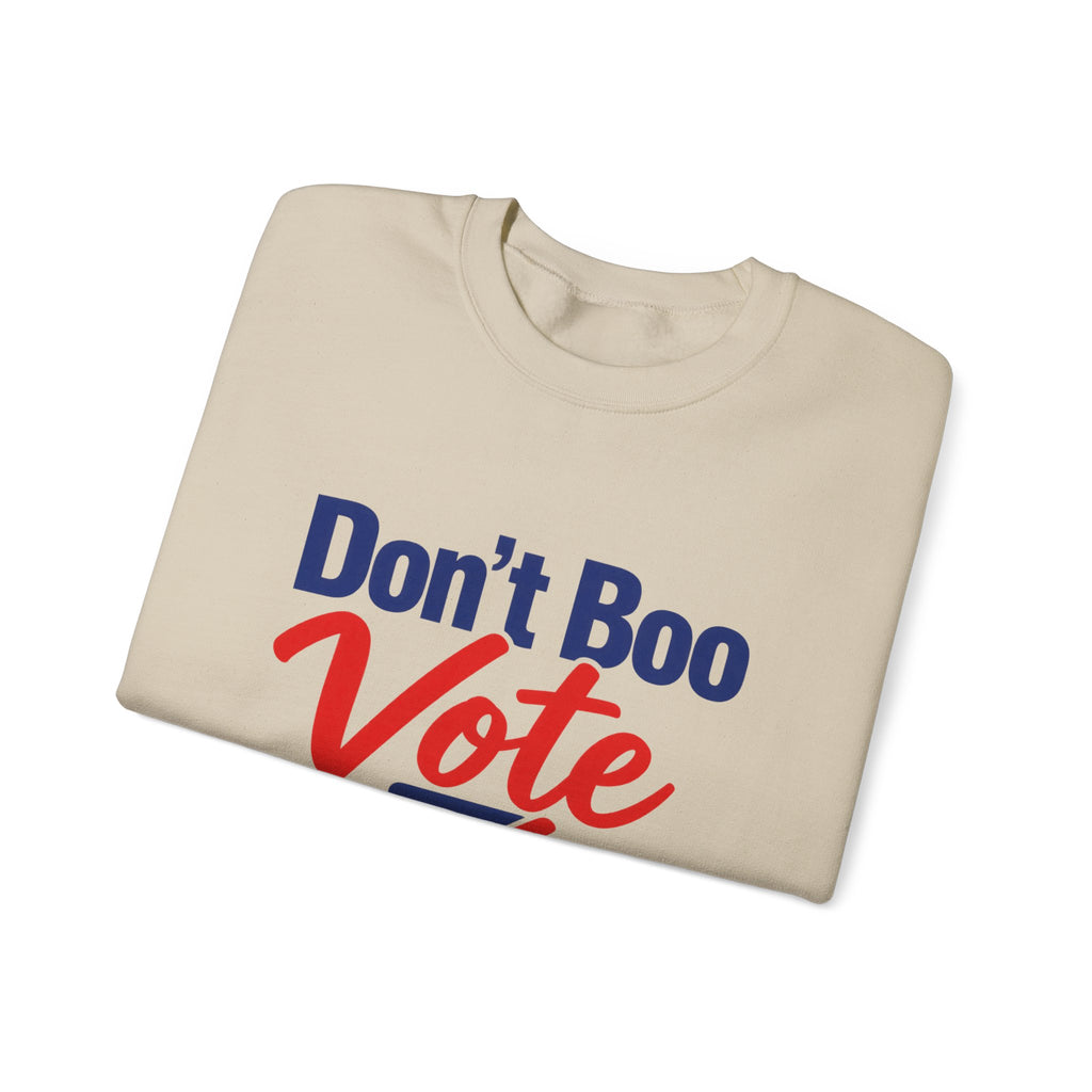Don’t Boo Vote Patriotic Election Day Crewneck Sweatshirt
