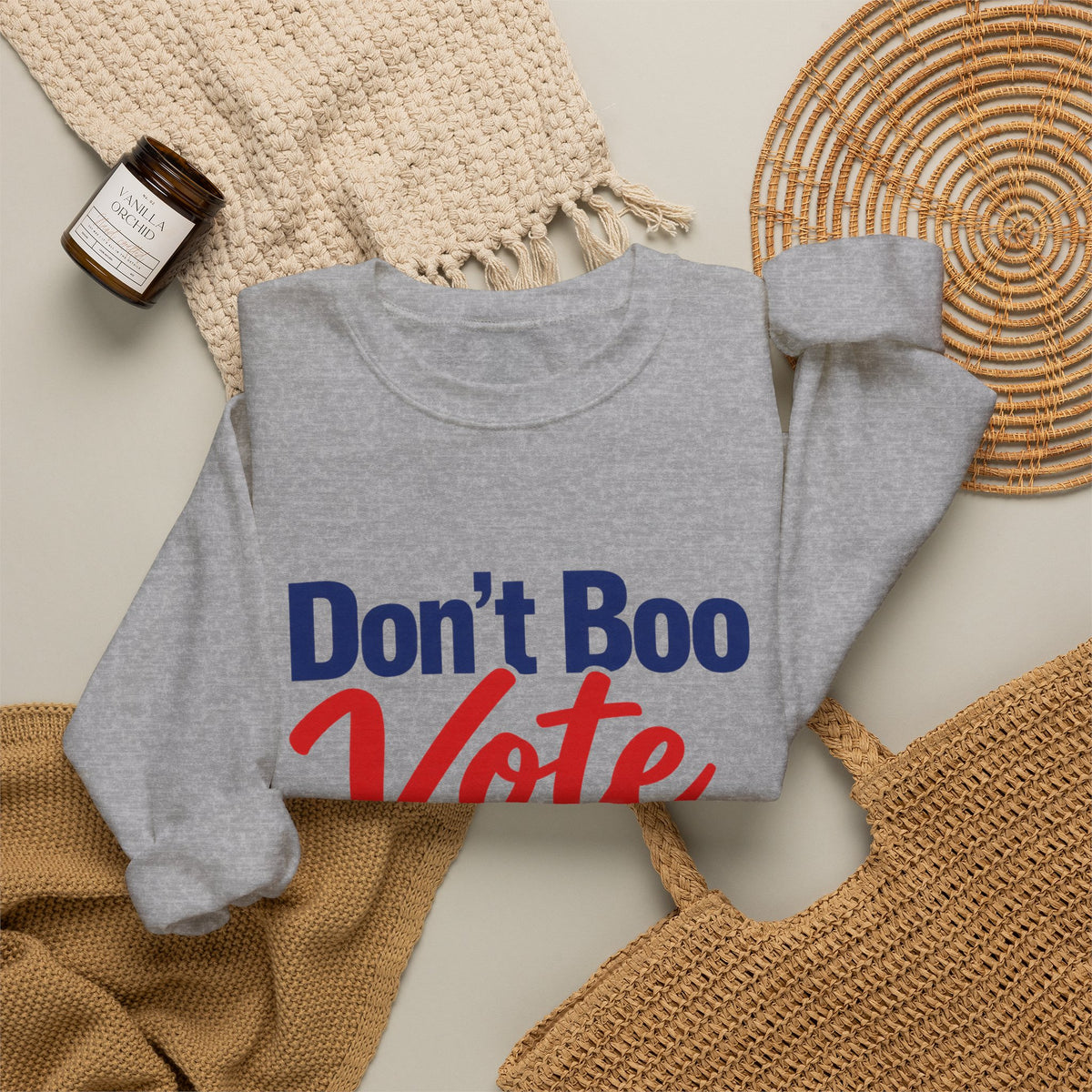 Don’t Boo Vote Patriotic Election Day Crewneck Sweatshirt