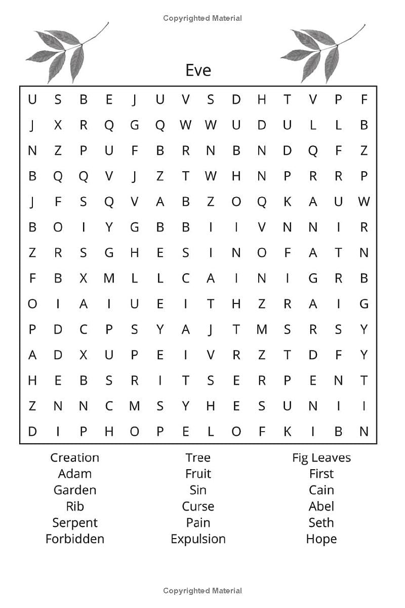 Women of the Bible Word Search
